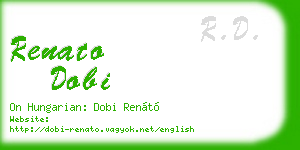 renato dobi business card